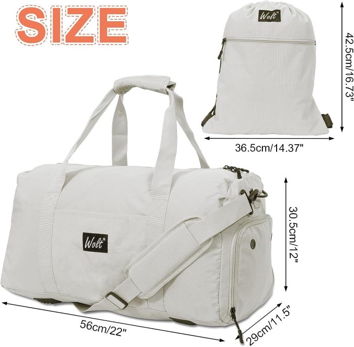 Weekender Bag for Women travel Stylish and Multifunctional Women's Sports Travel Duffel with Shoes compartment Wet Dry pocket - Image 2