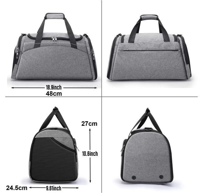 weekender sports gym bag for men women waterproof travel gym tote bag - Image 2