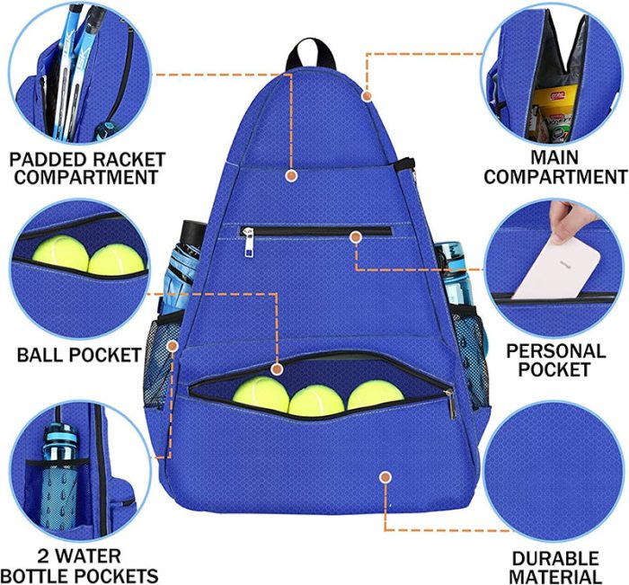 Badminton racket bag nylon laptop shoes compartment Large Duffle Custom Logo gym Sport Casual Sports tennis backpack - Image 4