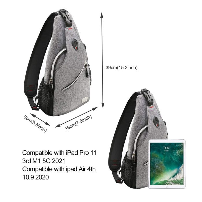 MNew men's chest bagen's chest bag outdoor hiking large capacity multi-functional crossbody bag fashion one shoulder leisure bag - Image 3