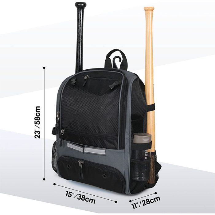 Wholesale Baseball Equipment Bag Holds Bat Helmet Shoes Softball Sport Outdoor Leisure Baseball Backpack Bag - Image 3
