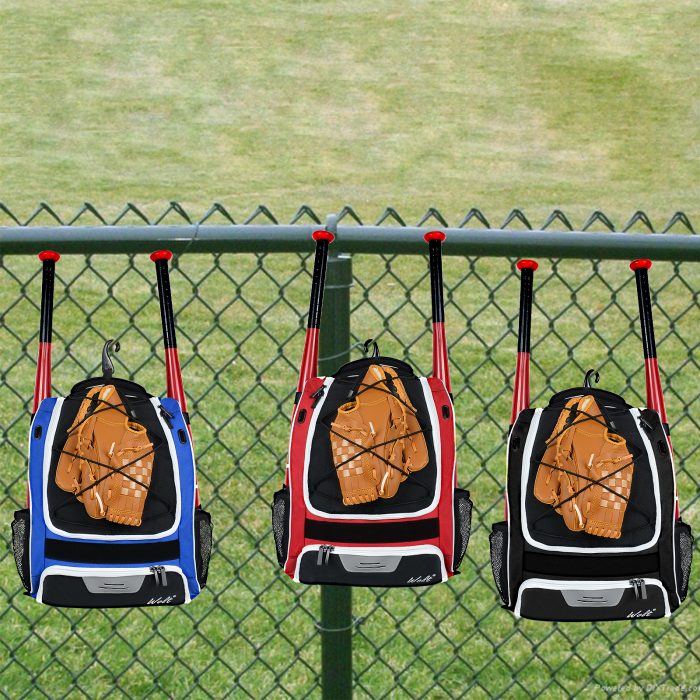 Youth Baseball Bag - Bat Backpack for Baseball, T-ball & Softball Equipment Waterproof Backpack - Image 6