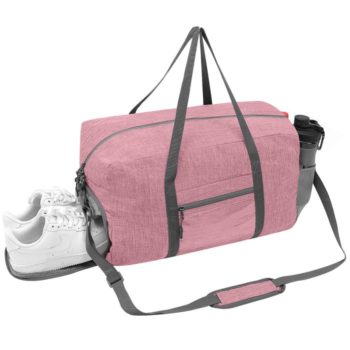 Gym Duffle Bag for Women Men 40L Waterproof Sports Bags Travel Duffel Bags with Shoe Compartment