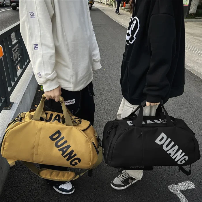 Custom Logo Large Capacity High Quality Waterproof Travelling Sports Gym Bag Duffel Travel Bags With Shoe Compartment - Image 6