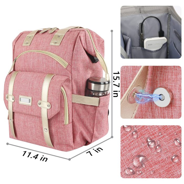 Best-selling Large Capacity Double Shoulder Storage Bag Mother and Child Portable Anti-theft Mommy Backpack Polyester - Image 2