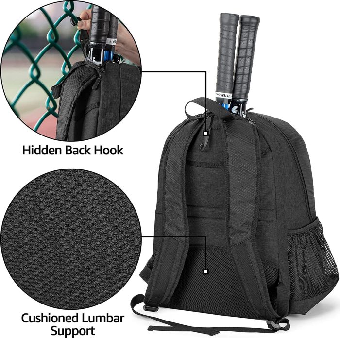 2 Racket Wholesale Custom Bag Tennis Racket Backpack With Shoes Compartment - Image 2