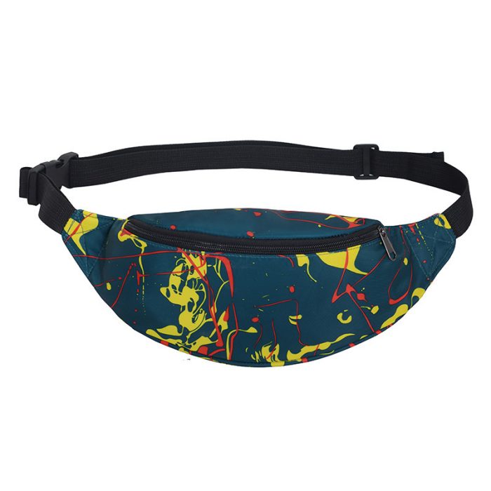 sport waist nylon chest bag fanny pack working out bag waterproof nylon sports chest bag - Image 4