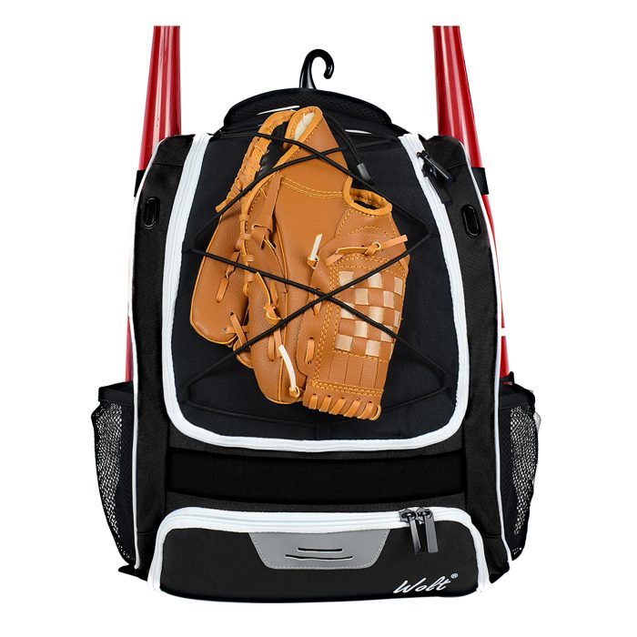 Youth Baseball Bag - Bat Backpack for Baseball, T-ball & Softball Equipment Waterproof Backpack Unisex 1pc/poly Bag +