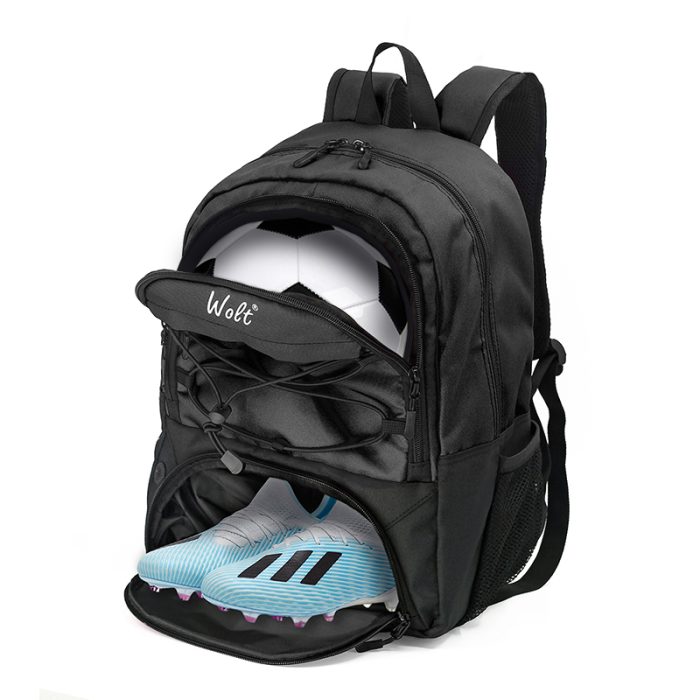 Youth Soccer Backpack Includes Separate Cleat Shoe and Ball Compartment, fit to Youth & Adult