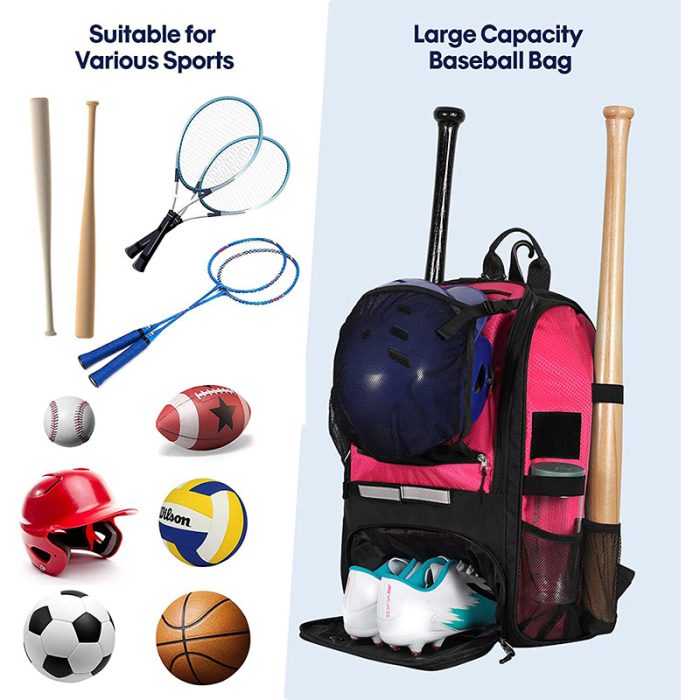 Oem Baseball Bag Bat Backpack For Baseball Bag Softball Equipment Holds Bat For Hook Baseball Bag - Image 5