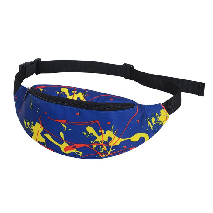 sport waist nylon chest bag fanny pack working out bag waterproof nylon sports chest bag - Image 2