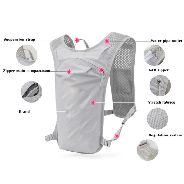 Fashion Belt Running backpack Sport Lightweight Waterproof Pack  sport Pouch Bag - Image 4