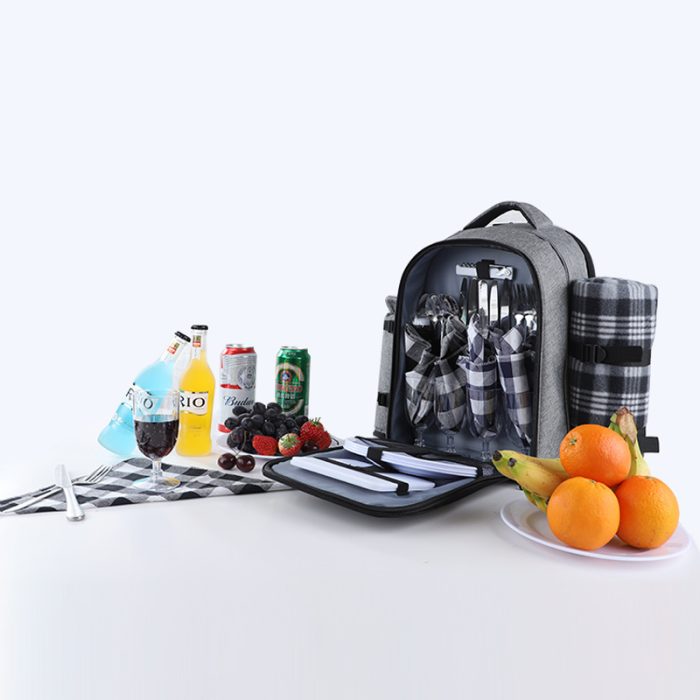 2020 Family Outdoor Camping Picnic Bag And Insulated Waterproof Pouch Picnic Backpack For 4 Persons - Image 2