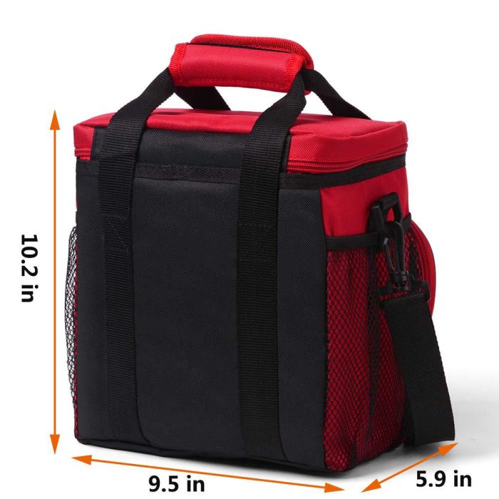 Insulated 6 Bottle Wine Tote Cooler Bag - Perfect for Picnics, Parties and Outdoor Events - Durable and Stylish Design - Image 2