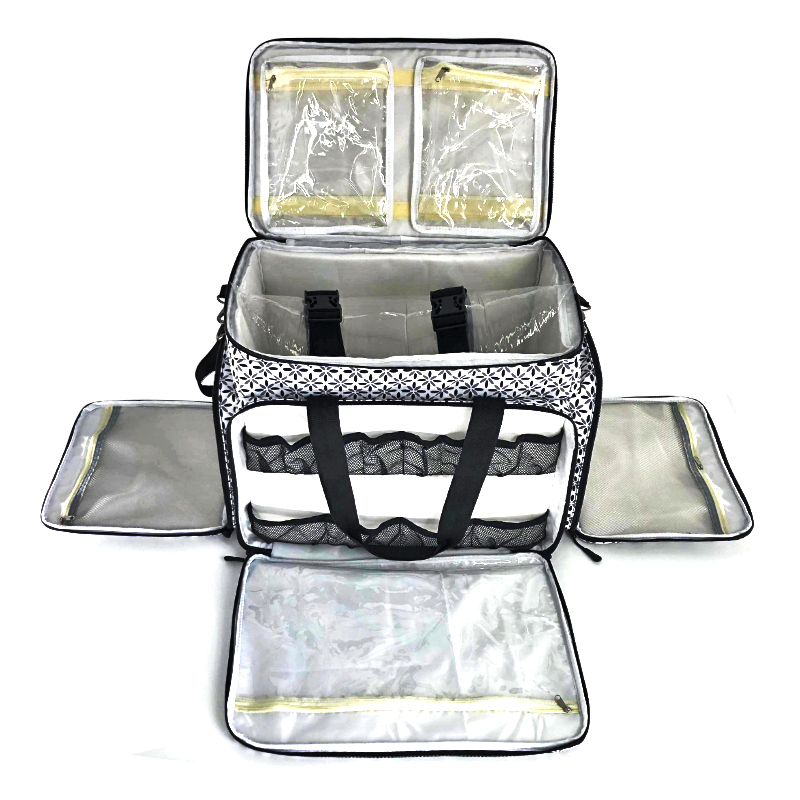 Yarn Storage Bag with Clear Top Portable Knitting Tote for Yarn Skeins Crochet Hook Knitting Needles(up to 16 inches)with - Image 4