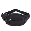 zipper waist bag waist bag travel sports cross body waist chest canvas sling bag