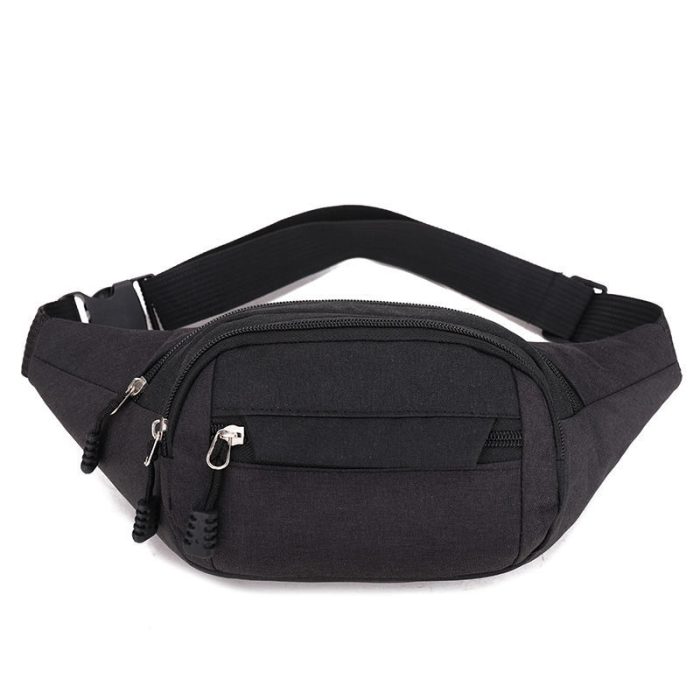 zipper waist bag waist bag travel sports cross body waist chest canvas sling bag