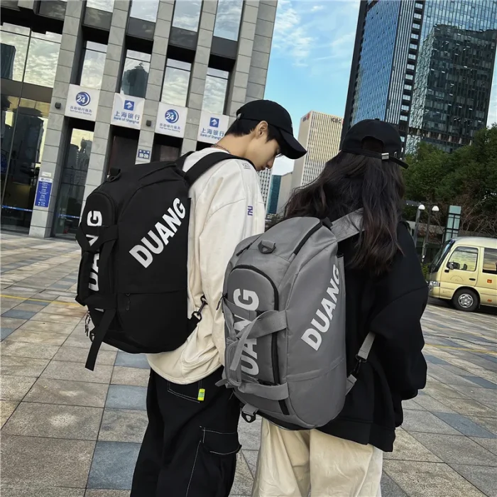 Custom Logo Large Capacity High Quality Waterproof Travelling Sports Gym Bag Duffel Travel Bags With Shoe Compartment - Image 5