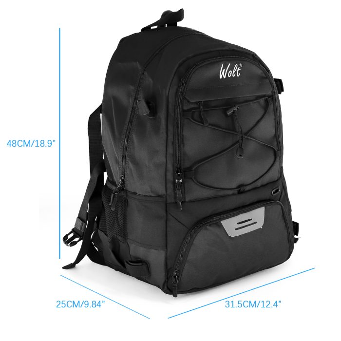 Turf Extra Large Lacrosse bag with Two Sticks holder and Separate Cleats Compartment Field Hockey Lacrosse backpack - Image 2
