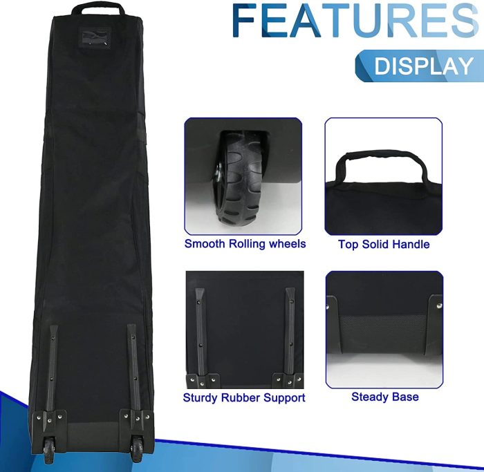 900D Heavy Duty Oxford Golf Travel Bag with Anti-Impact Support System Soft Padded Golf Travel Case for Airlines with wheels - Image 3