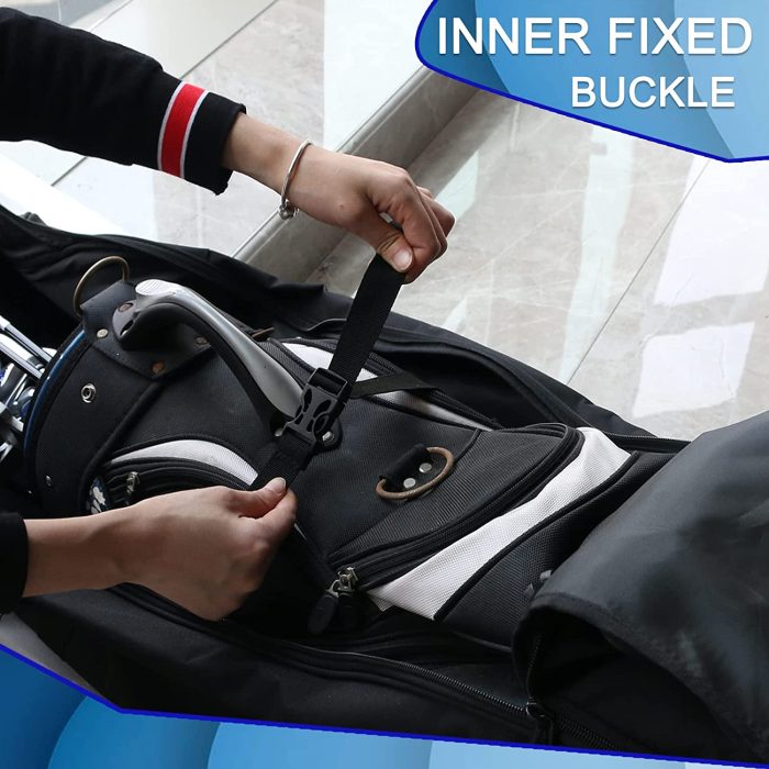 900D Heavy Duty Oxford Golf Travel Bag with Anti-Impact Support System Soft Padded Golf Travel Case for Airlines with wheels - Image 6
