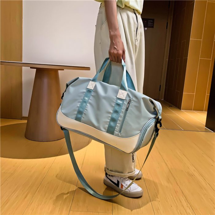 2022 Green Sport Fitness Gym Duffle Backpack Bag Green Gym Backpack With Shoes Compartment Backpacks Gym Bag - Image 5