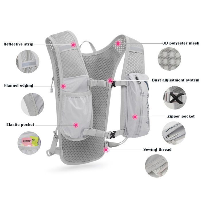 Fashion Belt Running backpack Sport Lightweight Waterproof Pack  sport Pouch Bag - Image 2