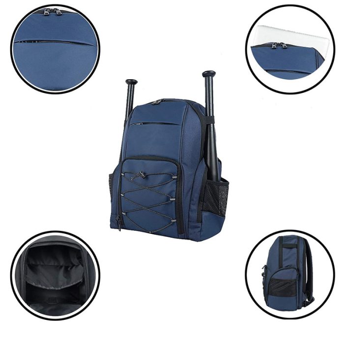 Baseball Bat Softball Bat Storage Bag With Book Phone Water Cup Sports Bag - Image 3