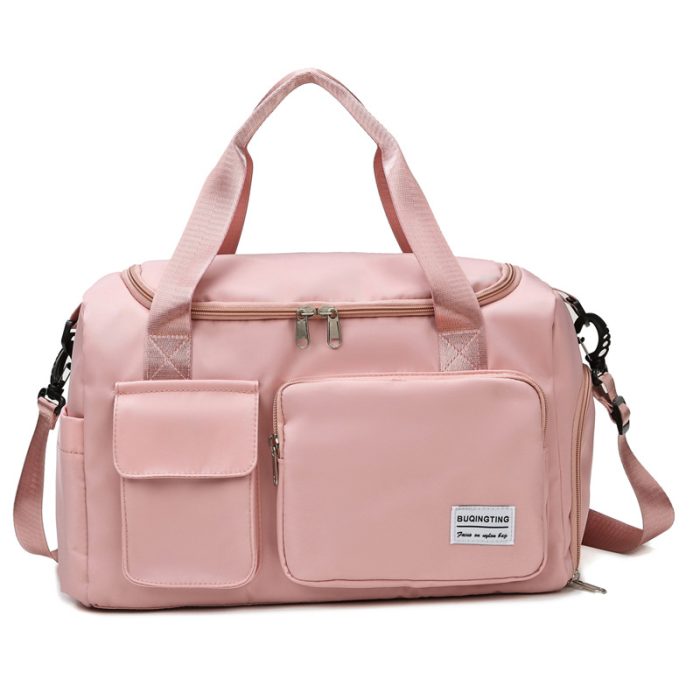 travel bags sports gym duffel messenger bag oem sport pink sports duffle gym bag