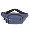 zipper waist bag waist bag travel sports cross body waist chest canvas sling bag - Image 3