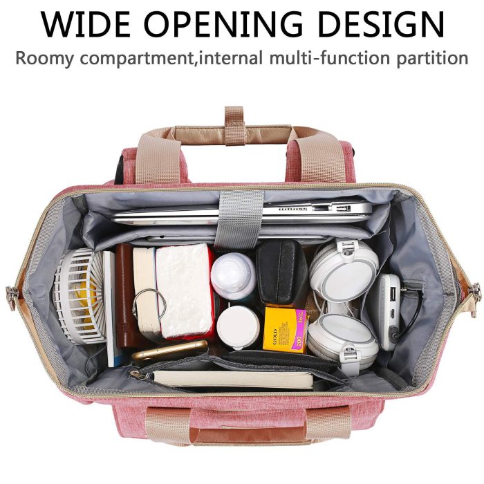 Best-selling Large Capacity Double Shoulder Storage Bag Mother and Child Portable Anti-theft Mommy Backpack Polyester - Image 3