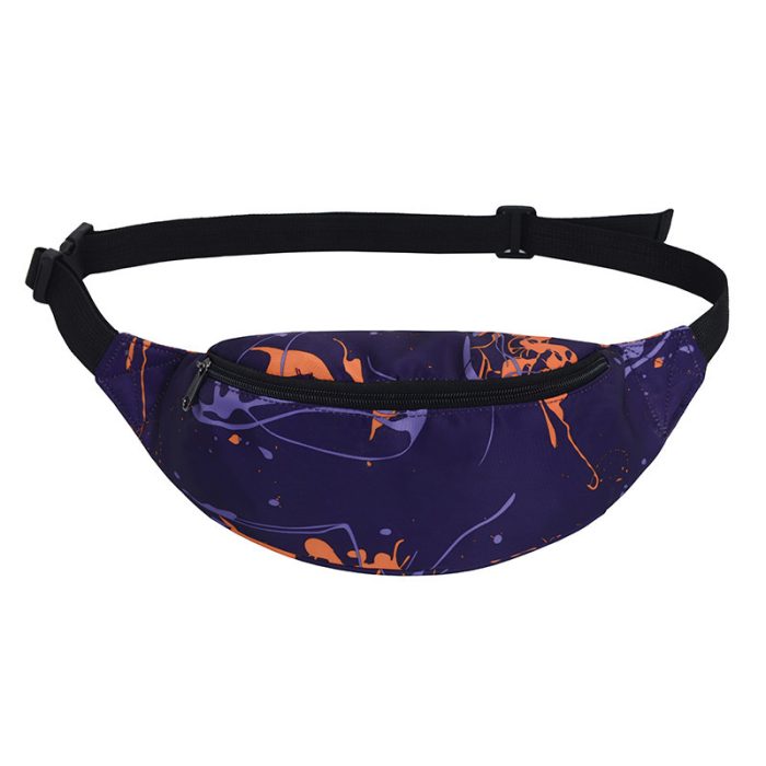 sport waist nylon chest bag fanny pack working out bag waterproof nylon sports chest bag - Image 3