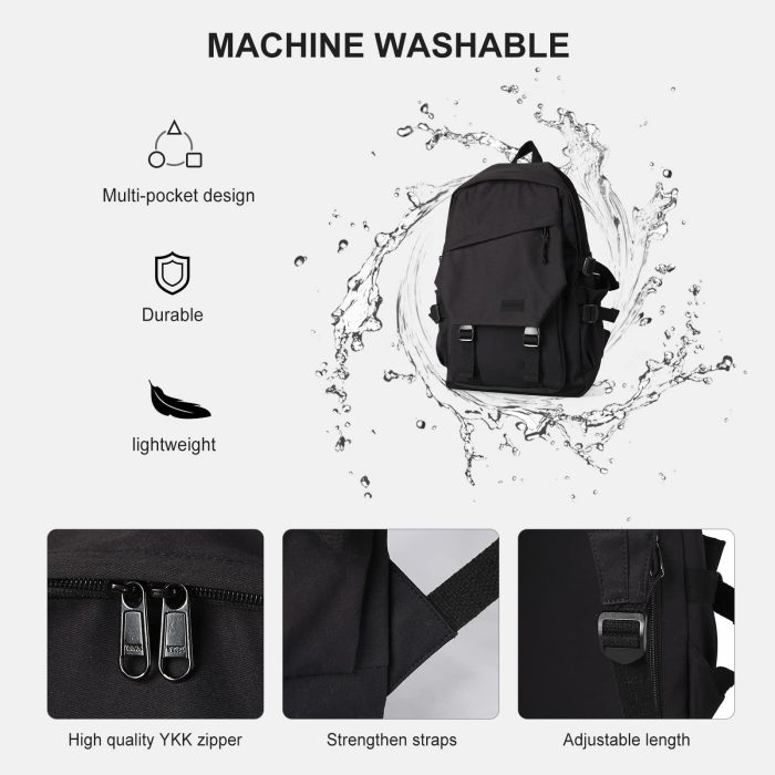 Student Casual Backpack for Men Women Double-shoulder Laptop bag College Waterproof Sports Travel Schoolbag - Image 2